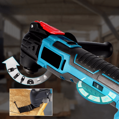 Scie Oscillante - OscilCraft™ - Bleu 2 Batteries - Paul Bricole